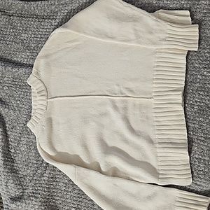 Creamy white semi cropped sweater